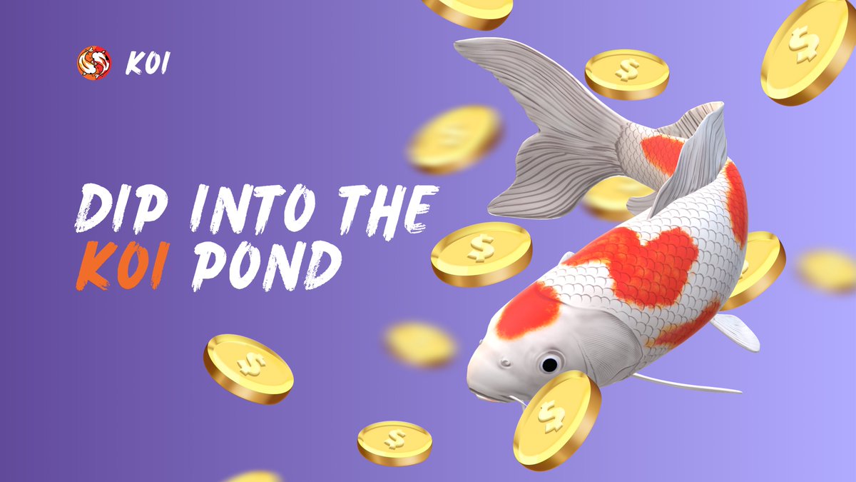 KoiLaunchpad's tweet photo. KOI is the first BRC-20 launchpad, making it easy to ape into your favorite tokens!

Turn on notifications to be updated on our launch! 🎏 https://t.co/4U0kegx4Ur