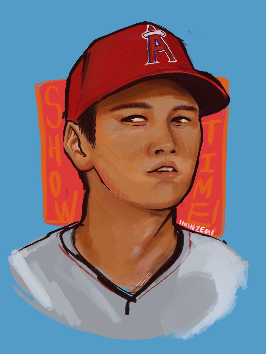 IMINZEMI's tweet photo. starting off with my Shohei Ohtani drawings......special boy please tell me where you GO https://t.co/WNJRsaXkww