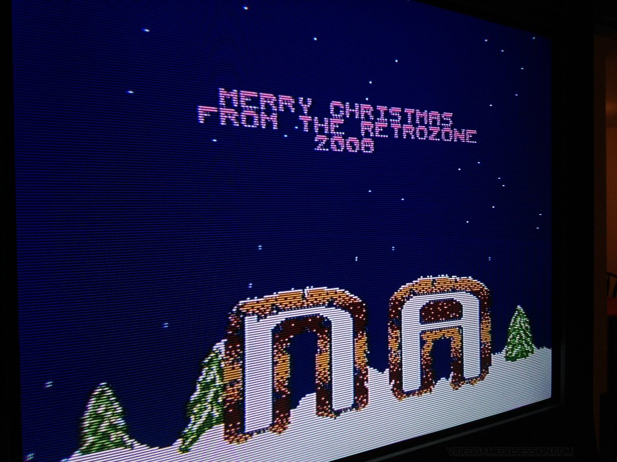 matthewhenzel's tweet photo. Holiday decorations. #RetroUSB 8-Bit XMAS 2017 cart (with blinking lights and an LCD display (for labels). It worked great at launch, but following bios updates made it buggy AF. Maybe someday it'll get fixed. Until then I recommend playing it on a Famiclone and not the #AVS. https://t.co/SJNkNpqzkQ