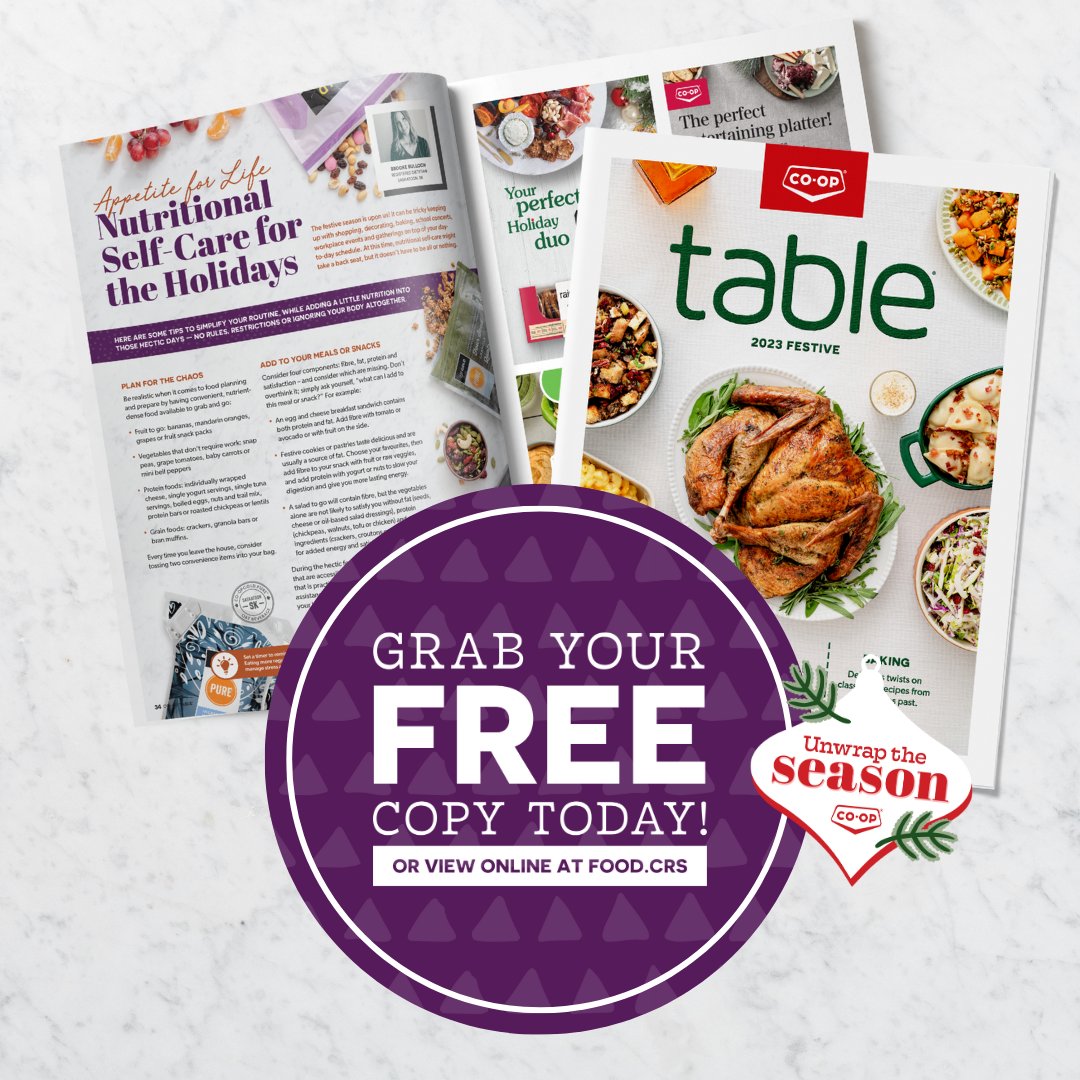 evergreen_coop's tweet image. Elevate your dining experience! Dive into the latest Table Magazine pages, available now at the Evergreen Co-op and online!

What's your favorite recipe in our TABLE Magazine? We'd love to know!

#evergreencoop
#tablemagazine