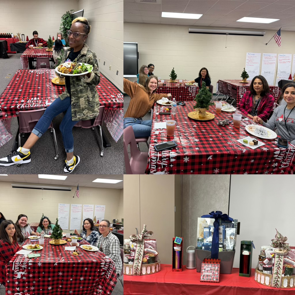 SMS_PTO's tweet image. Thank you to all the parents who contributed and volunteered for the Christmas baked potato lunch. Special thanks to Rudy’s for their support of Sartartia Middle School. The lunch was a resounding success!