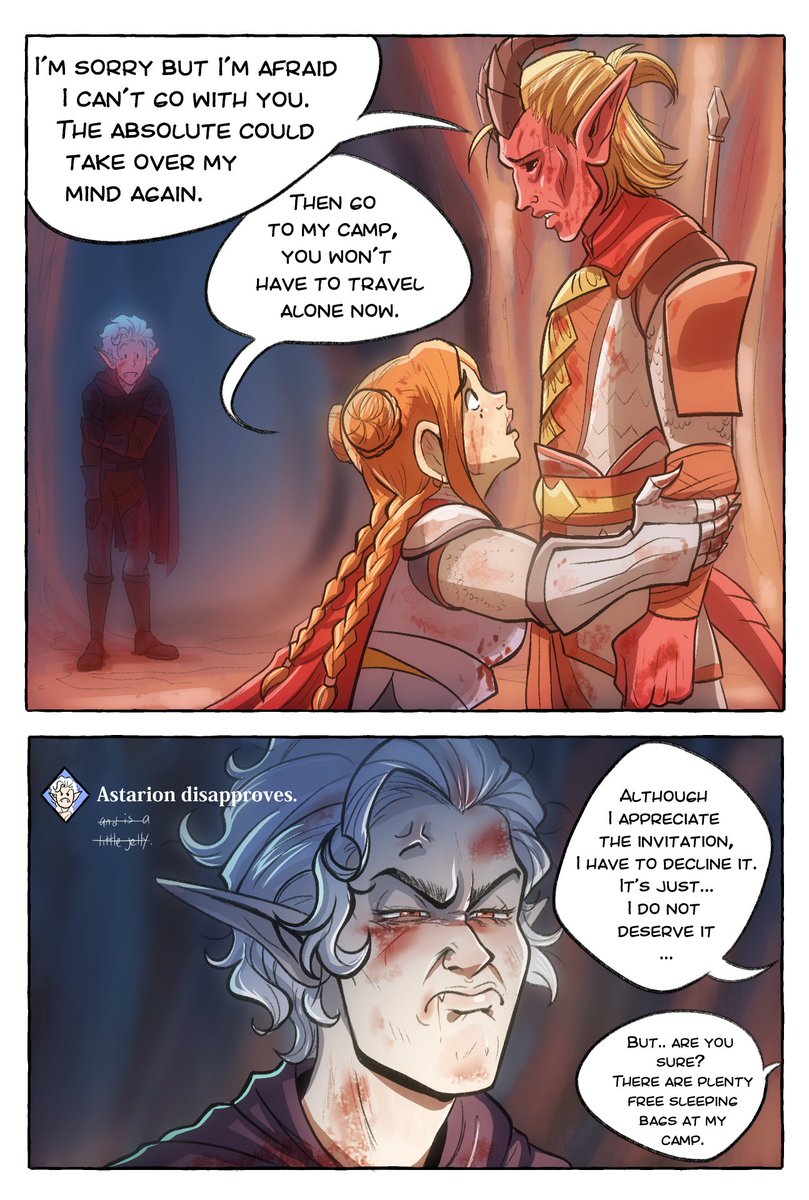 Honestly, Astarion has good reason to disapprove of Anka saving Zevlor (and the others). In another universe (where Zevlor is romanceable) she would have chosen Zevlor over him.
#BaldurGate3 #Astarion #bg3astarion #zevlor #bg3zevlor #dwarftav 