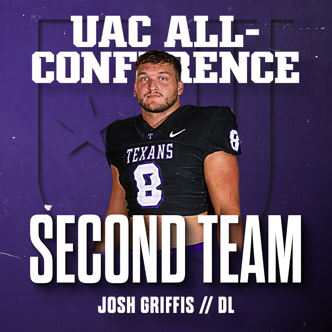 UAC Second Team All-Conference at defensive lineman, congratulations @joshgriffis_!