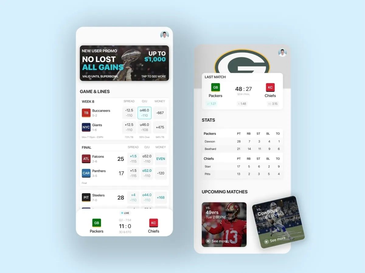 appshineio's tweet photo. Score big with our sports app design! 🏈 Instant updates, deep stats, and immersive UX make every game day epic. Ready for a design that puts you in the action? Let's huddle! 📲💥

#SportsDesign #UX #MobileApp #GameOn #DesignGoals #TechInSports #PlayByPlay #InnovateDesign https://t.co/0lxeVmTyvw