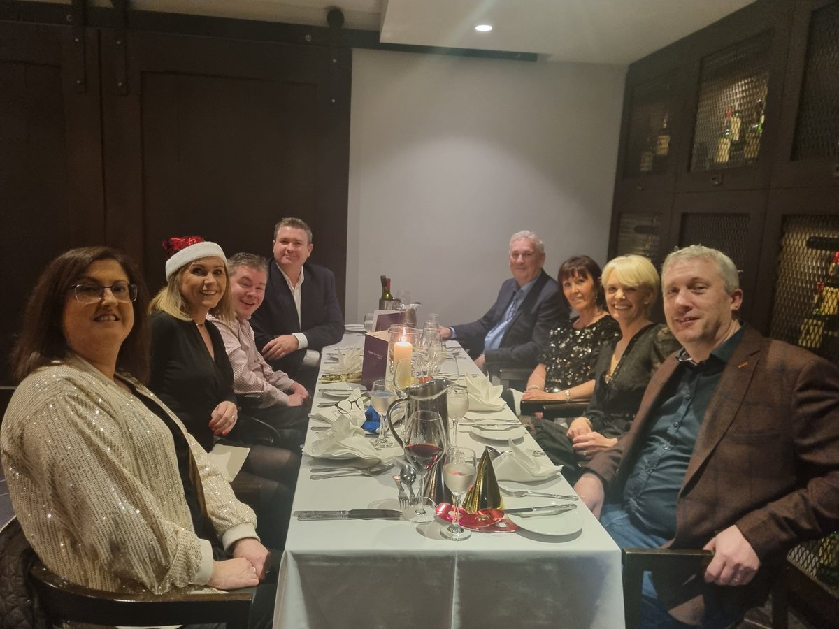 We had our Christmas party tonight! Celebrating fellowship #Rotary #Rotarywexford Wonderful service at @TalbotWexford