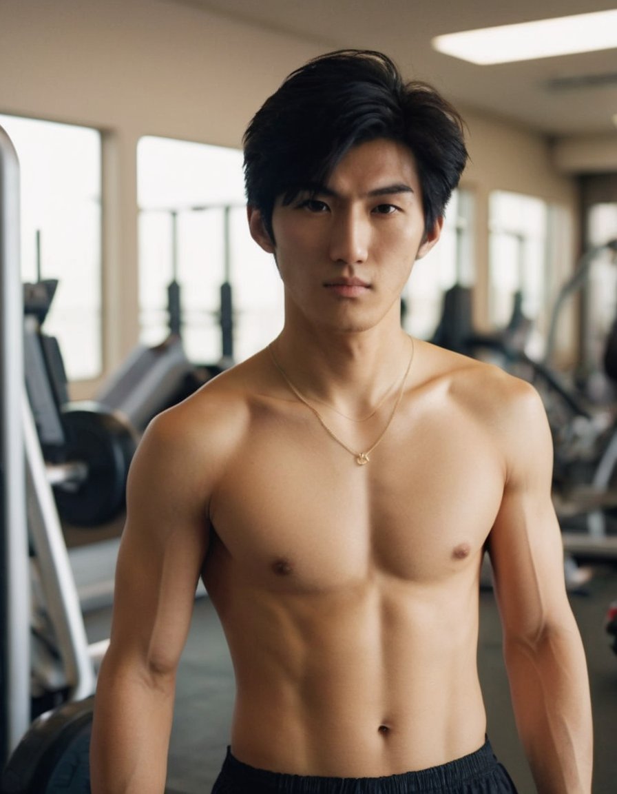 RPBoyxx's tweet photo. Feeling buffed at the gym today #gym #musclegrowth #japanese #dslr #gymlife https://t.co/3S1wtRqwLW