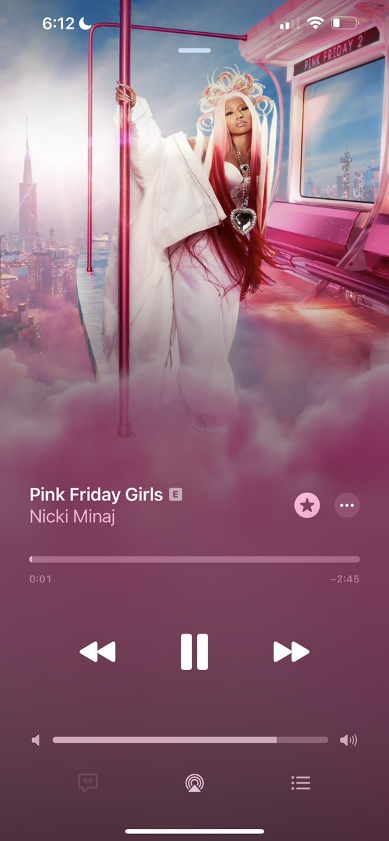 I love Nicki Minaj so damn much. I’m heading off again but as of writing this tweet these are my top 3 on #PinkFriday2.