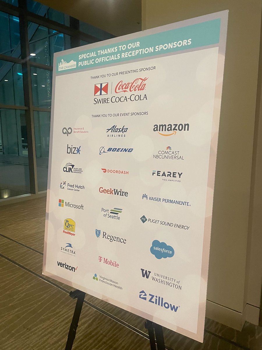 FeareyAgency's tweet photo. When Fearey shows up to sponsor an event, all the cool kids join in. 😏 The @SeattleChamber Public Officials Reception was incredible—connections were made, progress was celebrated and team Fearey had a fantastic time! #SeattleChamber #SeattlePR #PublicRelations https://t.co/NueAxfud7k