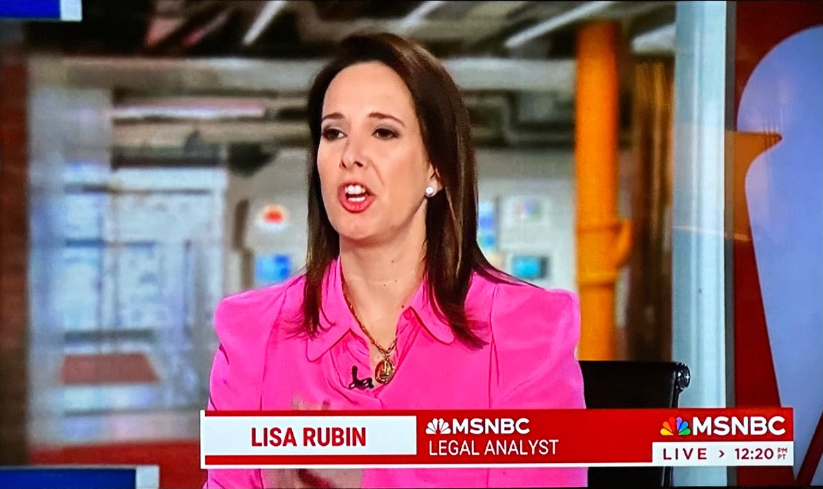 I enjoy the eclectic commentary <a href="/lawofruby/">Lisa Rubin</a> one of the best there is @MSNBC