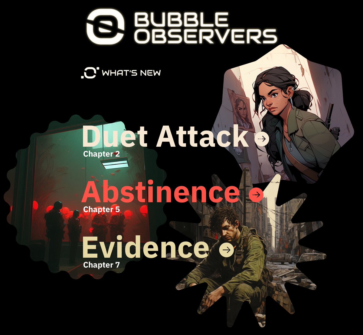 bubble.observer
Duet Attack
Abstinence
Evidence
Now online.