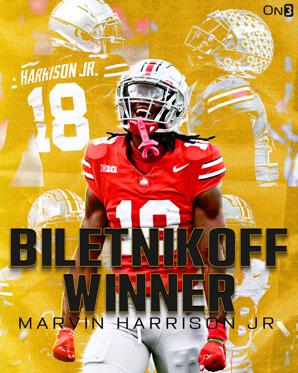 Marvin Harrison Jr. Ohio State Biletnikoff 2023 : Ohio State WR