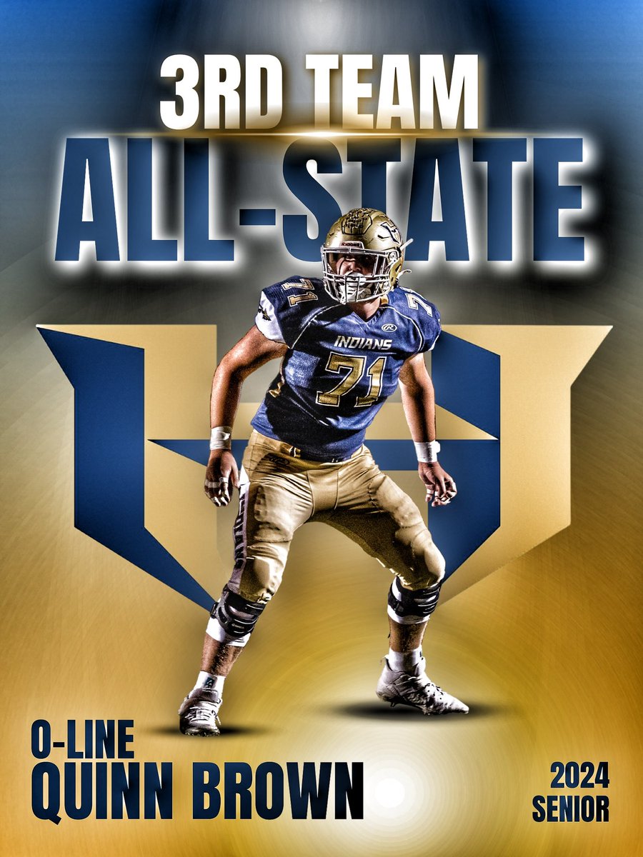 CONGRATULATIONS to QUINN BROWN earning 3RD TEAM ALL-STATE, Offensive Line! <a href="/Quinnbrown_50/">Quinn Brown</a> <a href="/HoltFB/">Holt Football</a> <a href="/RecruitHoltFB/">HOLT FOOTBALL RECRUITING</a>