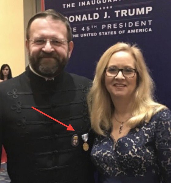 DrRRichardmd's tweet photo. @KariLake @SebGorka @realDonaldTrump @momsforamerica @MarALago You and the gorkas.... gross 🤮
Wait doesn't the Nazi pin make it a 4way? https://t.co/5SpJH7fMqi