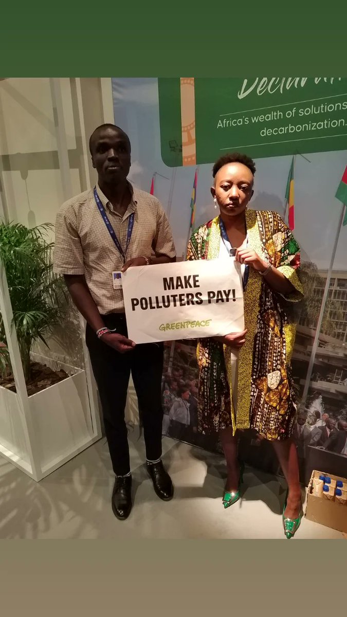 Me and <a href="/charlruto/">Charlene Ruto</a> to the polluters.

Habari zenu? Habari zenu?

Habari zenu tena?

Habari zenu? Habari zenu?

Habari zenu tena?

You are killing kids, girls, and women in West Pokot County and the world in general.  

PAY IT NOW!

#COP28 
#ClimateJusticeNow
#EndFossilFuels