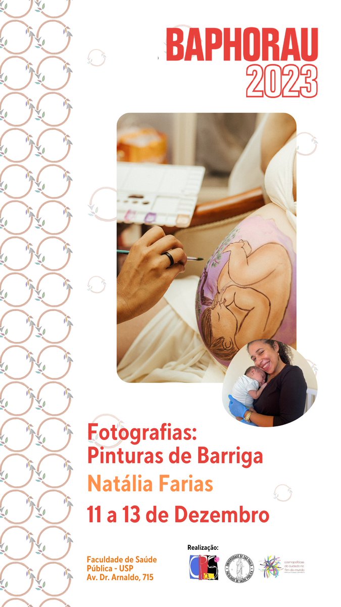 CPasFSP's tweet photo. Algumas das atividades do Baphorau. Olha algumas exposições que estarão nesse bapho de sarau! Na @fsp_usp , dias 11, 12 e 13 de dezembro! https://t.co/3aze1RP3HJ