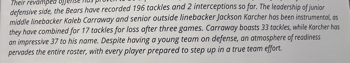 JacksonKarcher's tweet image. ⭐️ Blessed to receive the Defensive MVP award at the Sports Banquet last night.  Thank God, my coaches, teammates, and family for supporting me throughout the season. It was a great year. @CarawayKaleb @CoachJonSherman @GCBearsFootball  @Coach_JWheeler @CoachBFri29…