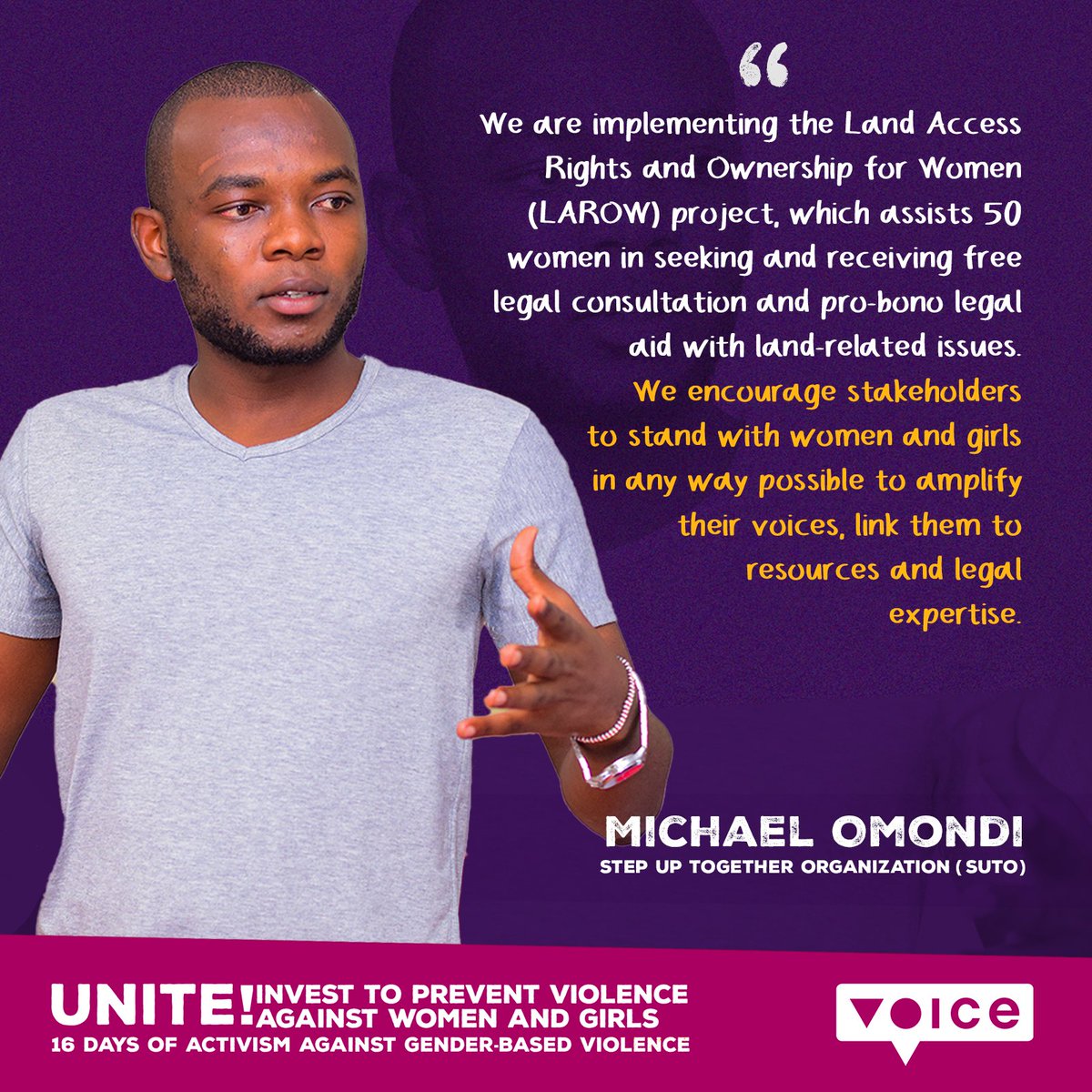 voicetweetz's tweet image. As we end the 16 Days of Activism Against Gender-based Violence and celebrate Human Rights Day, we would like to share with you voices from East Africa expressing thoughts on what it means to invest in the prevention of violence against women and girls.

#16DaysOfActivism