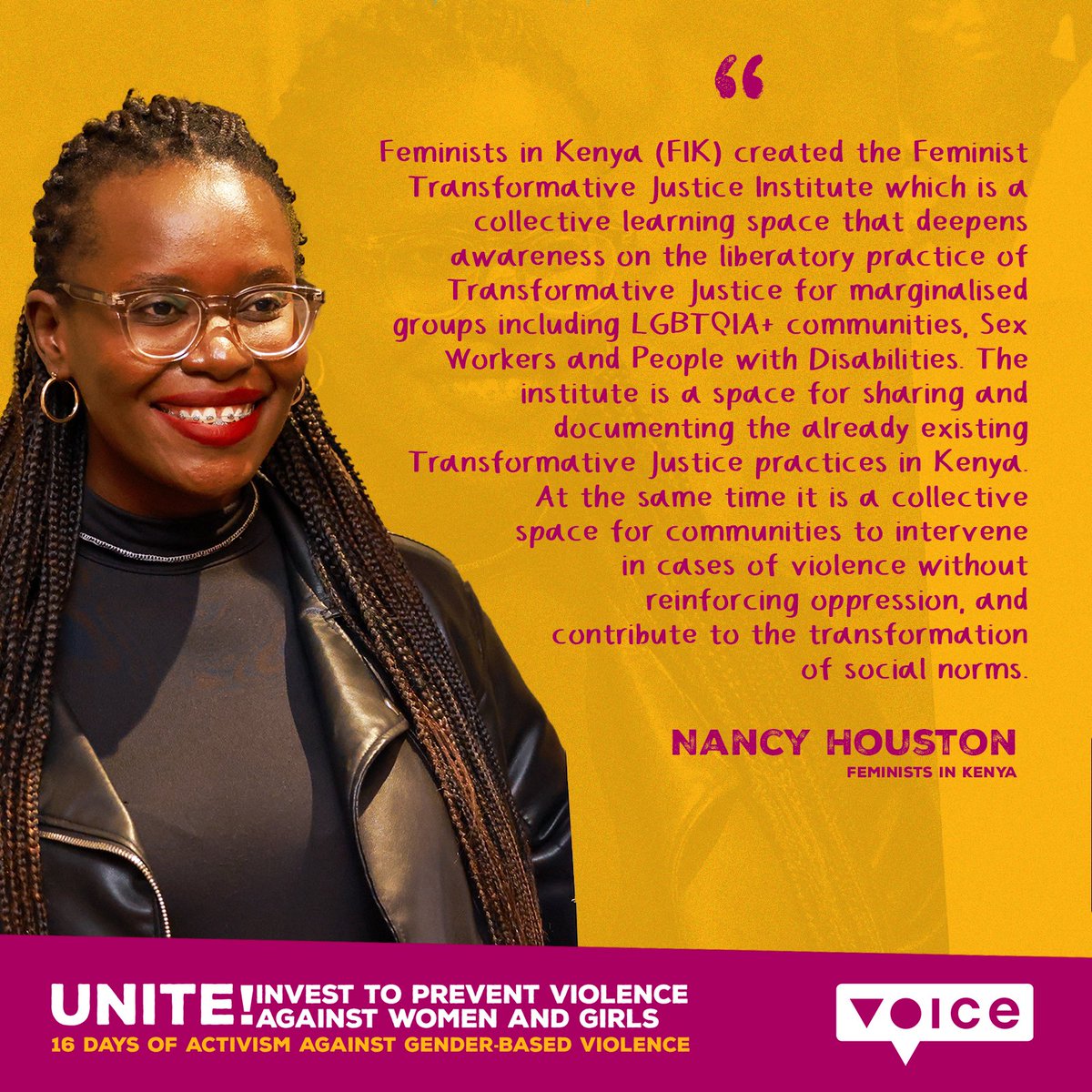 voicetweetz's tweet image. As we end the 16 Days of Activism Against Gender-based Violence and celebrate Human Rights Day, we would like to share with you voices from East Africa expressing thoughts on what it means to invest in the prevention of violence against women and girls.

#16DaysOfActivism