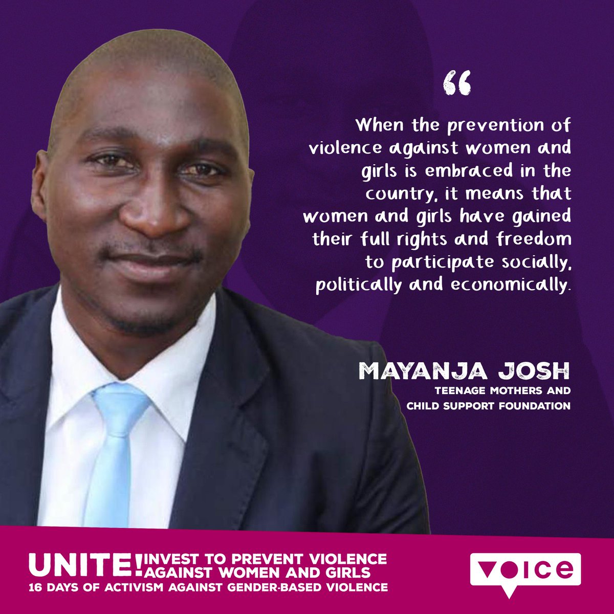 voicetweetz's tweet image. As we end the 16 Days of Activism Against Gender-based Violence and celebrate Human Rights Day, we would like to share with you voices from East Africa expressing thoughts on what it means to invest in the prevention of violence against women and girls.

#16DaysOfActivism