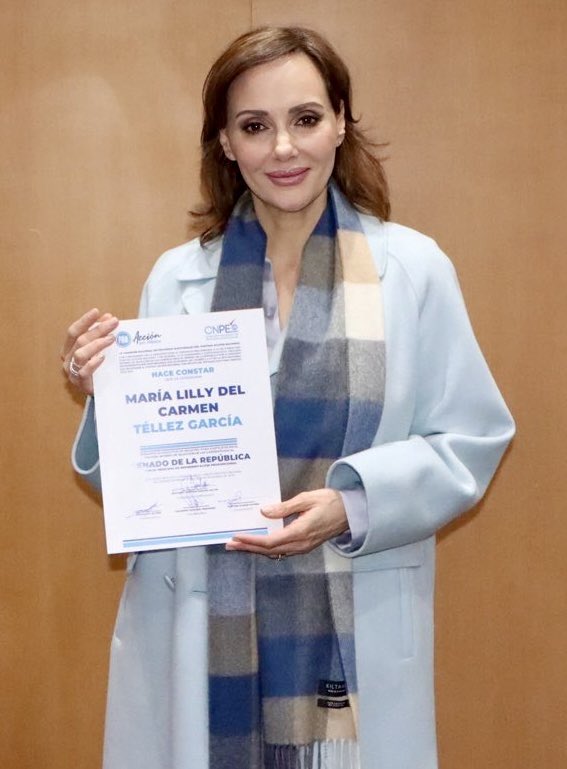 LillyTellez's tweet photo. Me registré en el CEN del PAN como aspirante al Senado por los principios de mayoría relativa y representación proporcional.

¡Arriba Sonora Querida! 🥰
¡Seguiré luchando por México! https://t.co/PvSSClmvfp