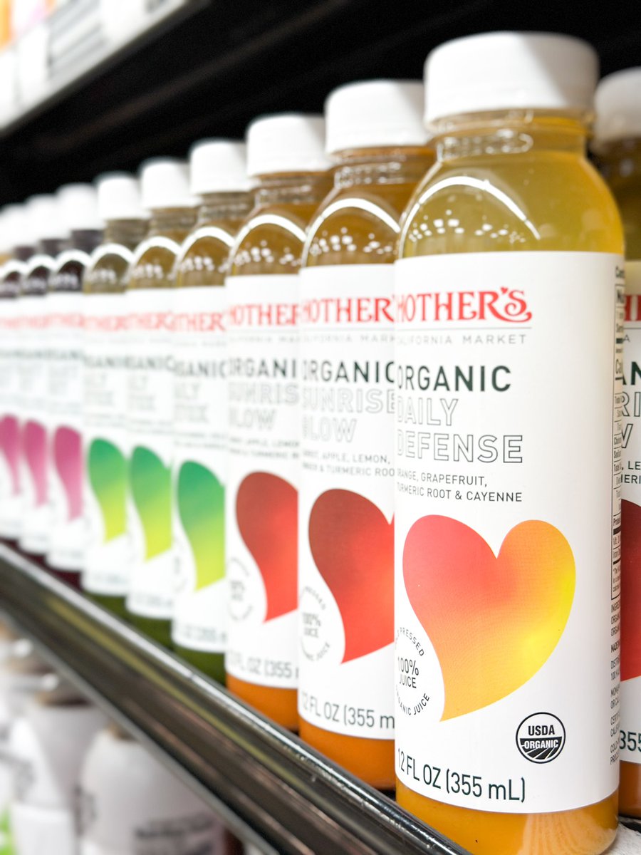Introducing Mother’s Brand Organic Cold-Pressed Juices❤️ Made with quality organic ingredients, cold-pressed, and always fresh! Choose from four varieties:
Organic Sunrise Glow
Organic Daily Detox
Organic Heart Beet
Organic Daily Defense