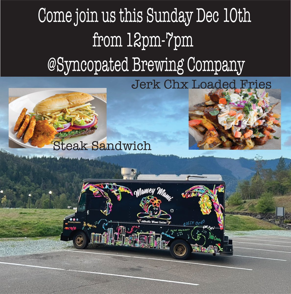 MameyMamiOC's tweet photo. We are @syncopatedbrewingcompany this Sunday serving up delicious Cuban food tell your friends and family. You won’t want to miss!!! https://t.co/75enhkM638
