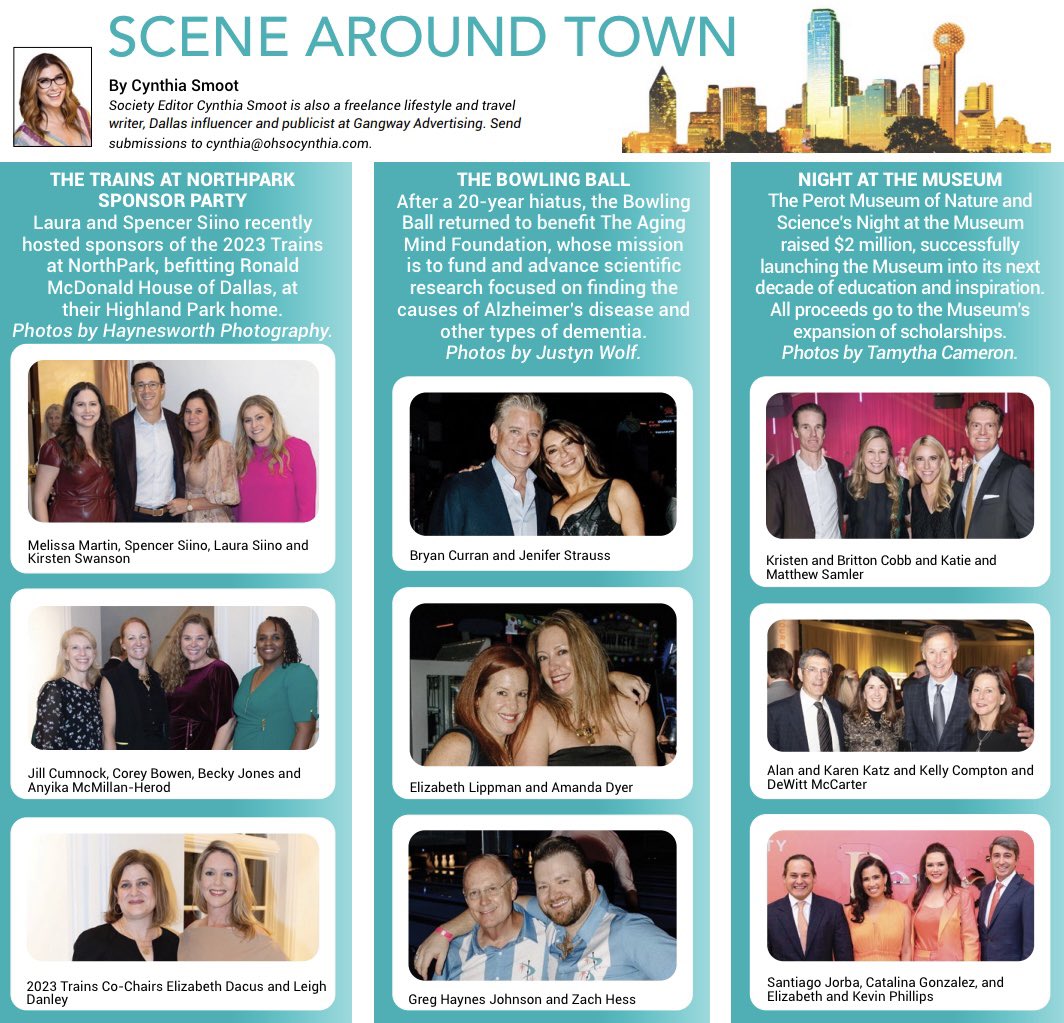 The <a href="/PerotMuseum/">Perot Museum</a>’s annual fundraising gala Night at the Museum raised $2M, successfully launching the Museum into its next decade of education and inspiration. | <a href="/KatyTrailWeekly/">Katy Trail Weekly</a> <a href="/ohsocynthia/">✨Cynthia Smoot</a>