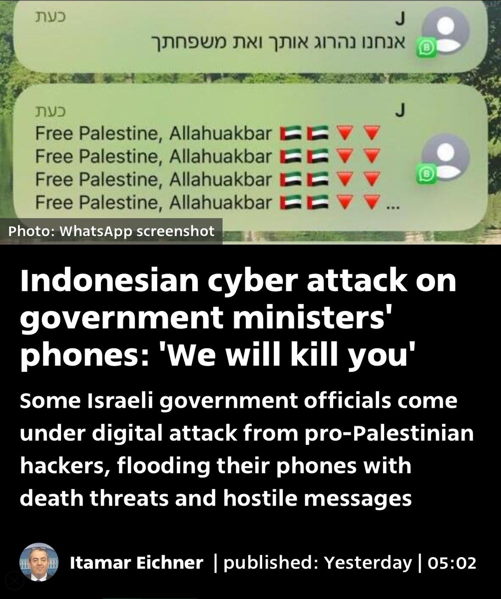 AzzamIzzulhaq's tweet photo. Dengan operasi #JulidFiiSabilillah yg sudah menjangkau perangkat telekomunikasi pegawai pemerintah di tingkat Kementerian Zionis Israel ini, ekskalasi operasi akan meningkat, sebagaimana juga tantangan ke depannya.

Semangat dan tetap waspada. Komando!

https://t.co/7xy2gloY8y https://t.co/b2Mkc80uzt
