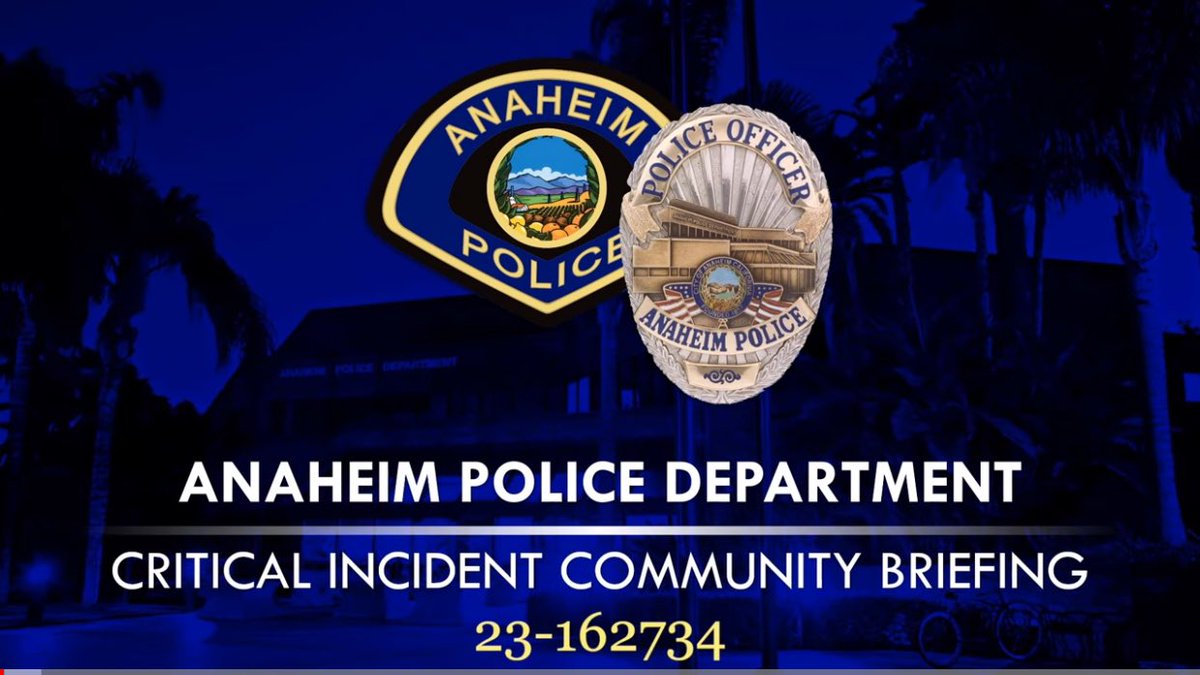 The following Critical Incident Community Briefing video is related to an officer involved shooting that occurred on October 29, 2023. The incident is being investigated by the California Department of Justice: youtu.be/SgecJdonkHU