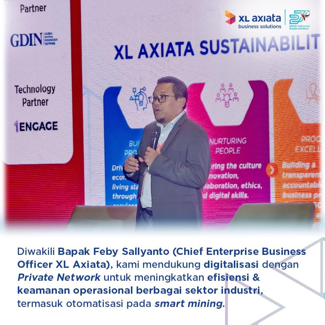xlsmartbusiness's tweet photo. Di acara GSMA โDigital Nation Summitโ, kami berkesempatan menjelaskan peran Private Network terhadap perkembangan digital Indonesia. Sudahkah Indonesia โmelekโ digital? Jawab dengan reply tweet ini!
#XLAxiataBusinessSolutions #TransformtoPerform #DigitalTransformation https://t.co/zl1UCdQW7n