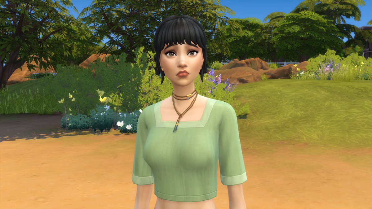 bakatokki's tweet photo. Orelia Raven left San Myshuno to live at Color Ranch in Chestnut Ridge.
She had no job, no romantic partner and no family. This was her only chance on finding her path in life.
#TheSims4 #thesims4stories https://t.co/d5bMEQA7Hh