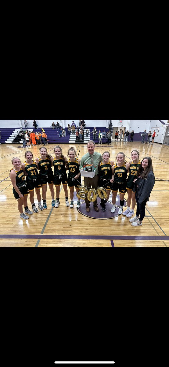 With tonight’s victory over LaFarge, Girls Varsity Head Coach, Ben McCullick earns his 200th Victory as the girls head coach. 

Congratulations Coach McCullick!