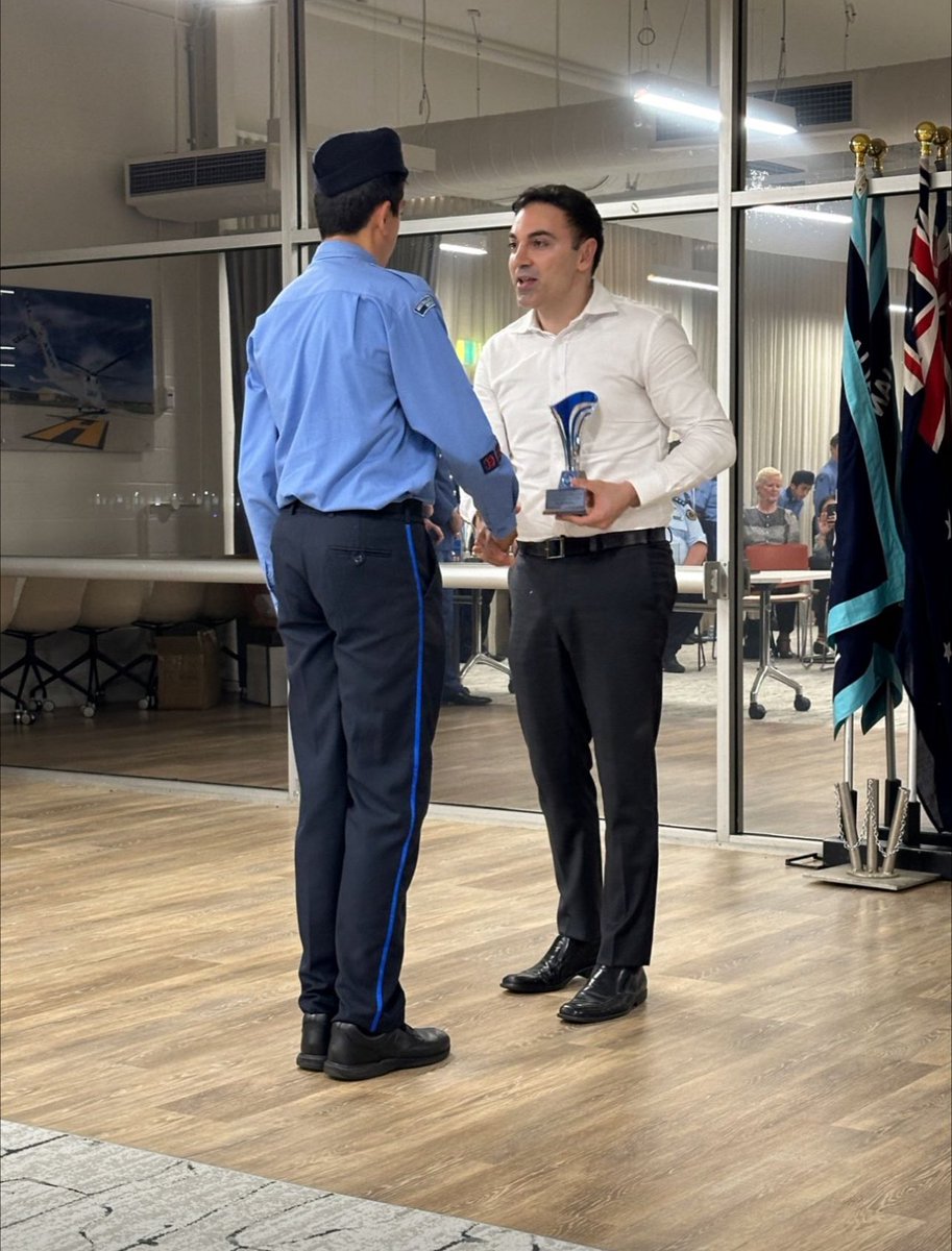 Had a great time last night congratulating the award recipients of the Australian Air League. Well done team.