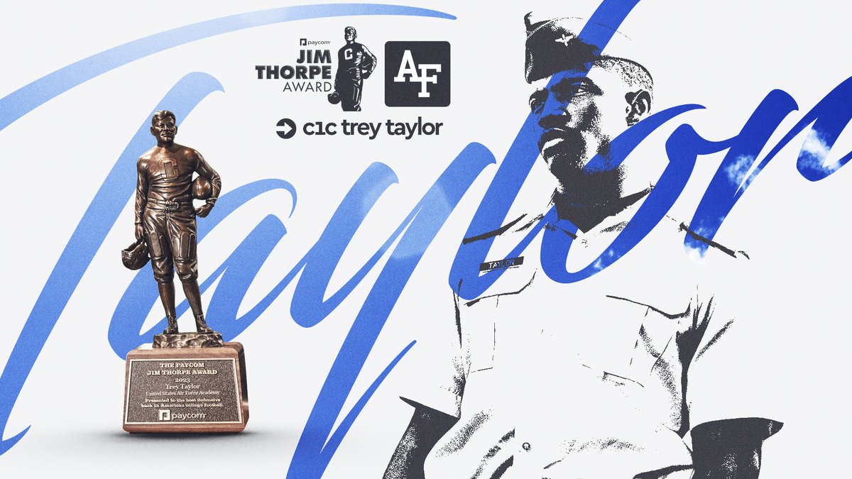 Trey Taylor wins 2023 Paycom Jim Thorpe Award

bit.ly/3Re9Qhm