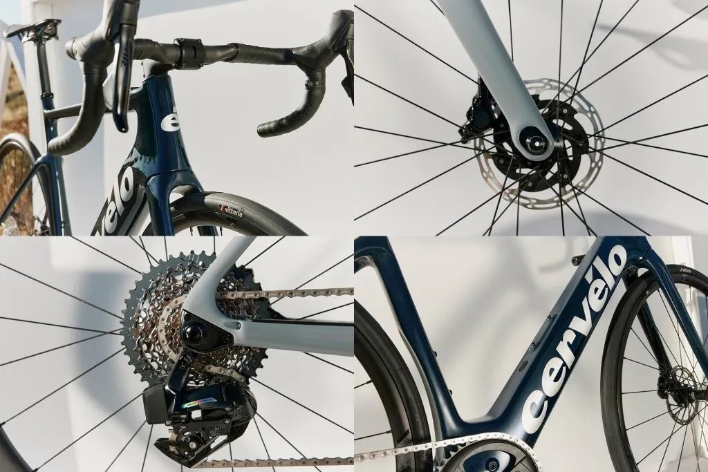 The <a href="/cervelo/">Cervélo</a> Rouvida is their first e-bike, and a switch hitter!

Swap the dropouts and it goes from road to gravel, with optimized geo &amp; tire clearance for each. 

Deets here:
thelunchride.com/cervelo-starli…