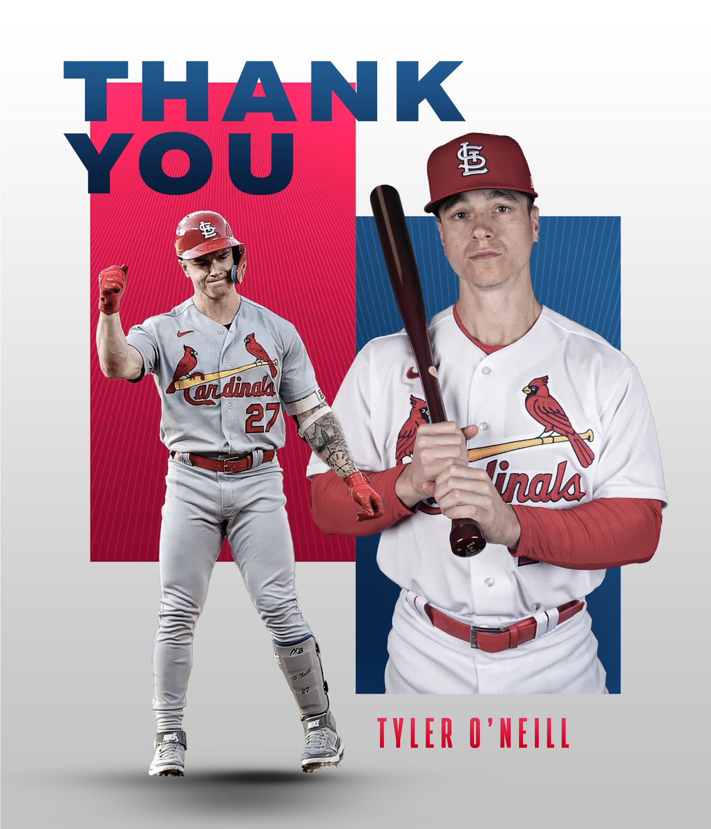 STLSprtsCntrl's tweet photo. Thank you for six seasons with the #STLCards, Tyler O'Neill

Good luck in Boston https://t.co/0UsNHbzG8R