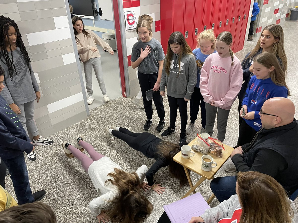 VGashlin's tweet image. Penny challenge got serious this morning!  Paying pennies for push-ups!