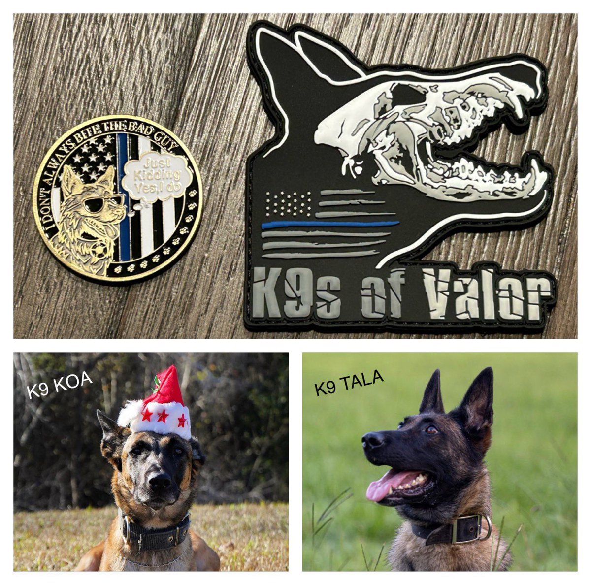 Love4PoliceDogs's tweet image. ✨COIN &amp;amp; PATCH GIVEAWAY✨

TO HELP VEST K9 KOA &amp;amp; K9 TALA  

To enter: 
-Like 
-Repost 

Everyone has a chance to win but as always, donors get 10 extra entries!
Use THIS link ➡️ k9sofvalor.org/vests  All donors get a gift (DM me receipt 2qualify) Ends 12/17
Plz share #OPLive