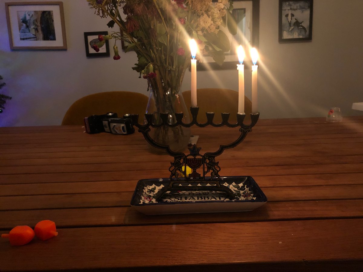 Wishing everyone a happy Hannukah. Praying for peace and safety for Jews and Palestinians.