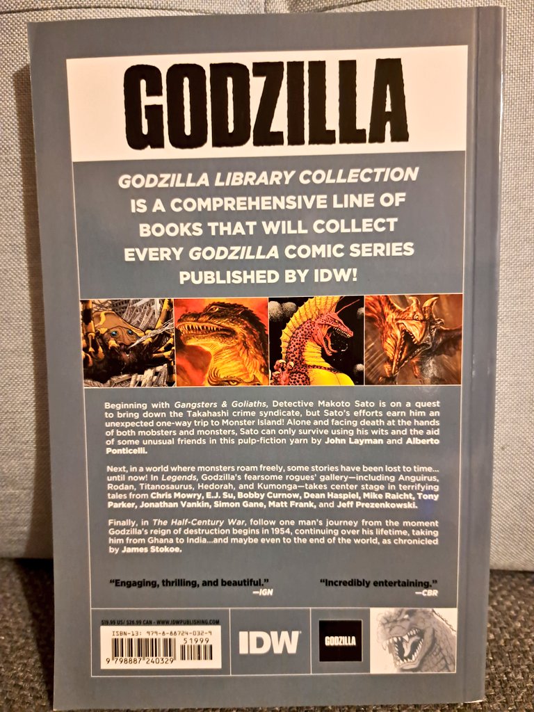 etchi's tweet image. New from @IDWPublishing #Godzilla #libraryCollection Vol.1 collecting all the idw godzilla stories in reading order.