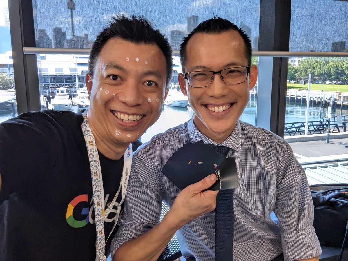 So grateful that <a href="/misterwootube/">Eddie Woo</a> could spend some time with our Google Education Champions this week <a href="/googledownunder/">googledownunder</a>, inspiring us with his magic, passion for math, and love for public education. Thanks Eddie, come back soon! #GoogleChampions #GoogleEdu
