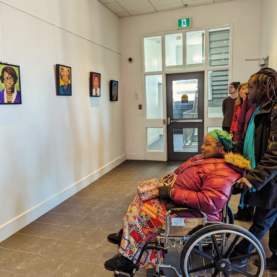 NSWomensHistory's tweet photo. A media and community launch for a #novascotiawomenshistory #africannovascotian project honouring 4 generations of women educating, building community, and fighting for racial justice in Nova Scotia. https://t.co/QF8jY90xlD