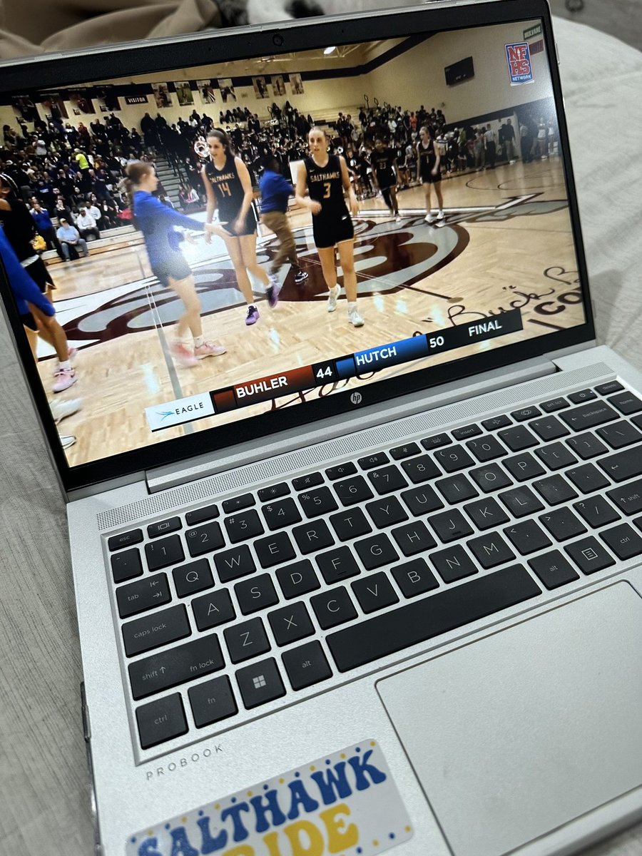 mrs_melevans's tweet photo. •6 treys from Smith 
•Krone all over the boards
•Solid guard play from Posch &amp; Rodriguez
•Dawes &amp; Tomac playing their roles perfectly
•Great commentary from @CoachNac &amp; @ggreenwald

These ladies are going to be fun to watch! #RockChalkSalthawk! 💛💙 https://t.co/vsDNDxADCB