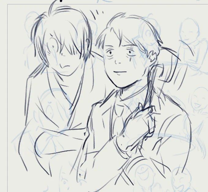 似ないし私が描くと水木が虚無になる
喜びがない～(という顔になる) 