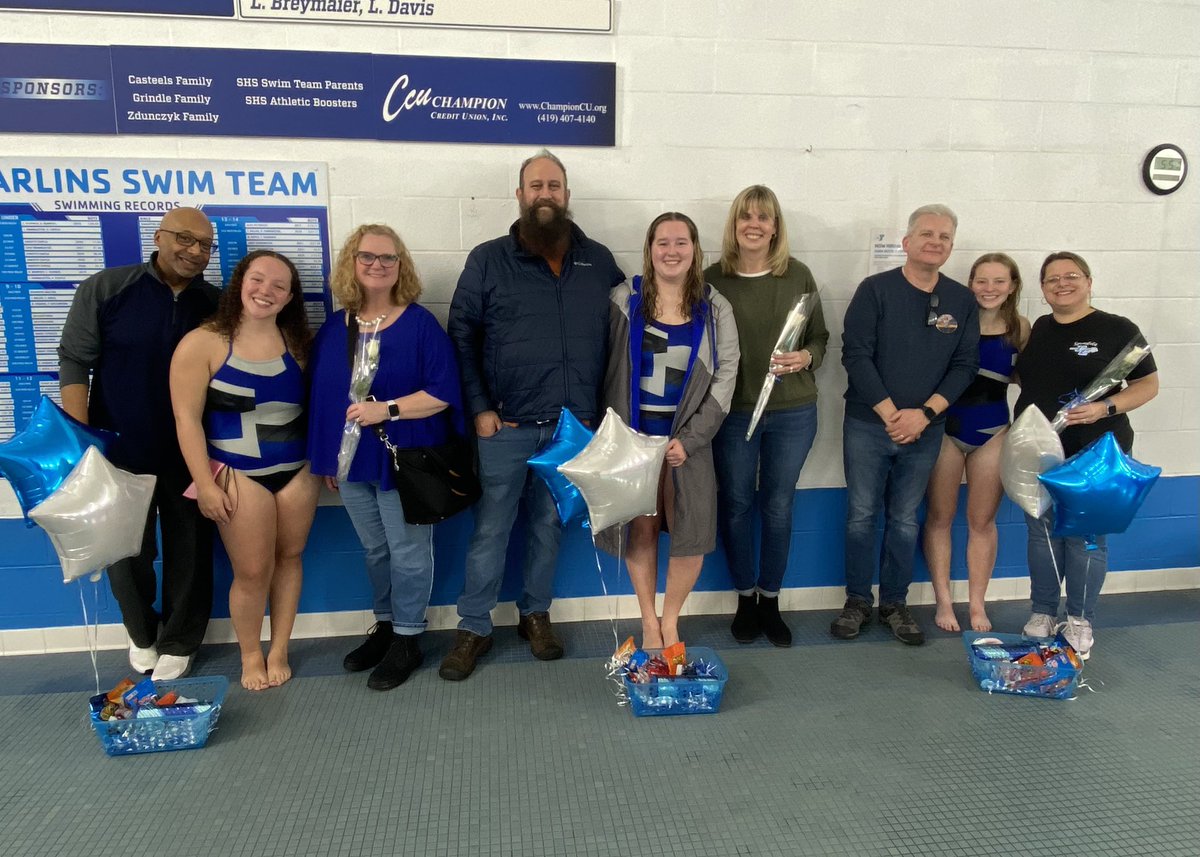sfieldathletics's tweet photo. We hosted our home swim meet tonight and celebrated our three seniors on Senior Night. Congrats to Kelsey, Maddie, &amp; Meghan. Thank you to all the parents and volunteers who helped us with today’s meet! #springfieldstrong https://t.co/02HUe3Arqf