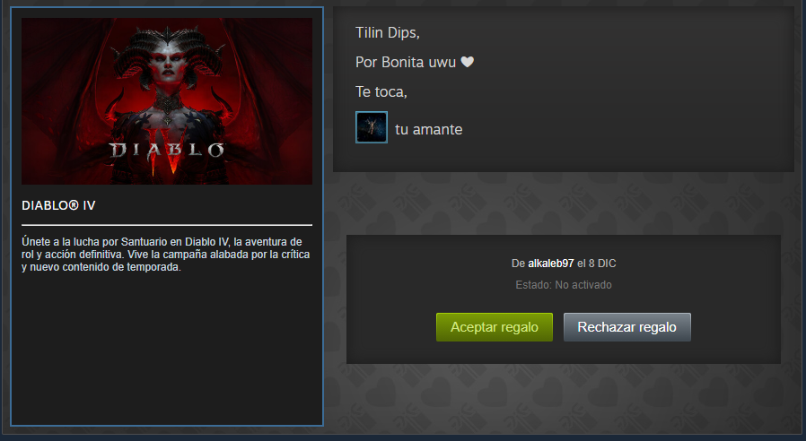 Oye <a href="/alkalebPC/">alkaleb</a> llevo falda? 

Ya me llegó mi navidad JAJAJJAJAJAJ