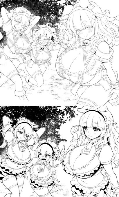 冬コミ原稿wip
さんびきの仔ぶたちゃんリメイク新旧比較ですわよ
↑NEW(デザインも変更)
↓OLD(もっさりしてる…)
いい感じでは? 