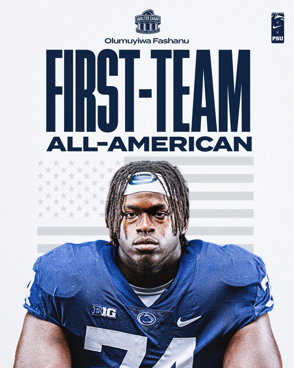 First-Team All-American 🫡

#WeAre | @Olu_Fashanu