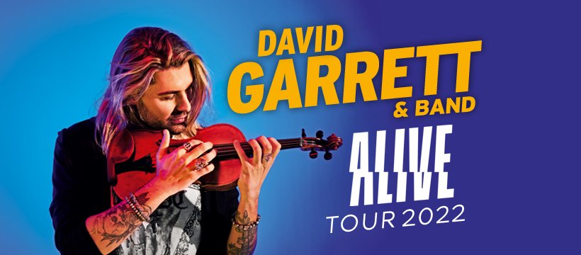 ALIVE” Tour 2022 is celebrating the comeback of life!
Back in 10 cities in Germany &amp; Switzerland. 
Check out the post on my website: david-garrett.com/de/neues/post/…