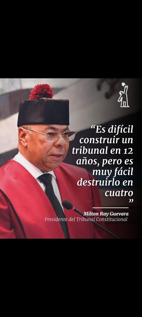 BelarminioR's tweet image. El doctor Milton Ray Guevara es un privilegio para la educacion, el derecho y la justicia.
Su aporte a la doctrina juridica y afianzamiento del Estado Social y Democratico de Derecho, es grande.
Sale de la Presidencia @TribunalConstRD con la satisfaccion del deber cumplido.